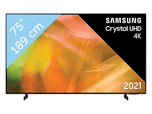 Samsung 75" Crystal 4K UHD TV | 75AU8000 | 2021| Benelux model