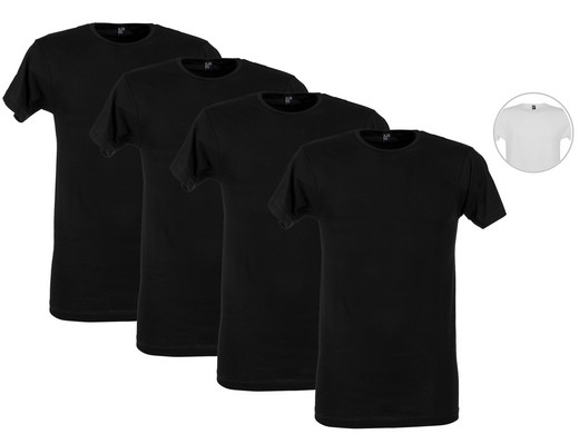 4x Alan Red Basic T-Shirt