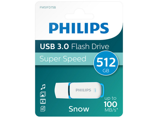 Philips 512 GB USB 3.0 Stick | Snow Edition
