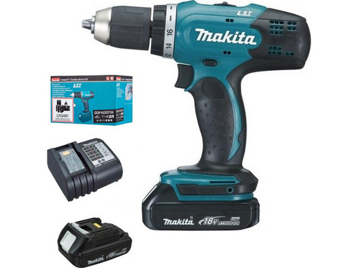 Makita 18 V Boor-/Schroefmachine + 2 Accu’s