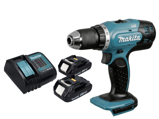 Makita 18 V Boor-/Schroefmachine + 2 Accu’s