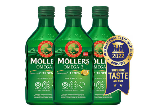 3x Möller's Omega-3 Visolie 250 ml