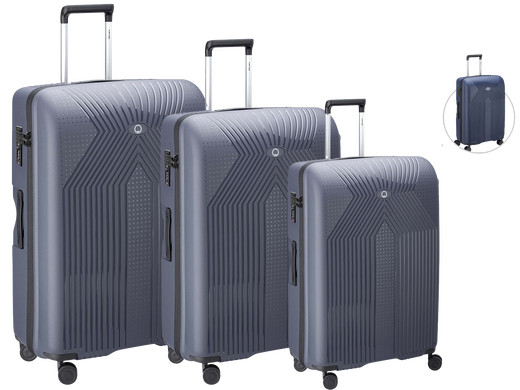 3x Delsey Ordener Nestbare Trolley