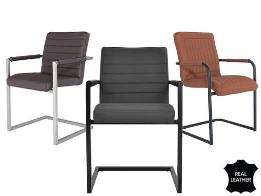 Krzesło skórzane Feel Furniture | 3 modele