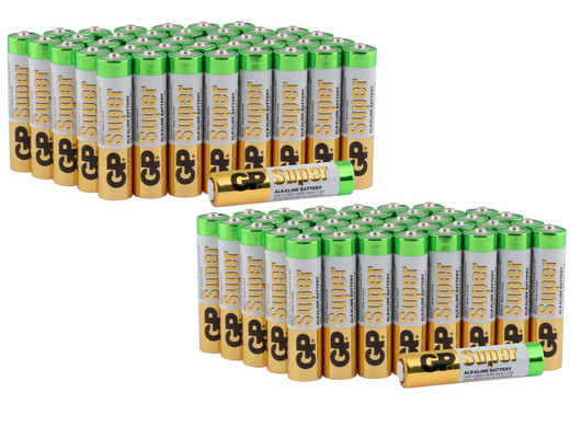 80x GP Alkaline Super Batterij 40x AA en 40x AAA