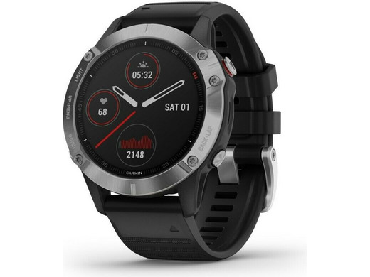 Garmin fēnix 6 Multisport GPS-Smartwatch | Schwarz/Silber