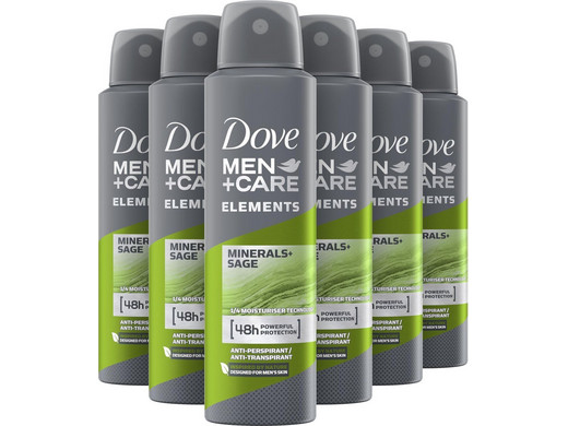 6x Dove Men+Care Mineral & Sage Deodorant | 150 ml