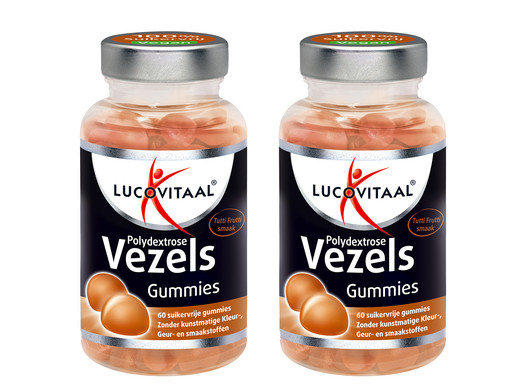 2x Lucovitaal Vezels Pure Gummies | 120 gummies